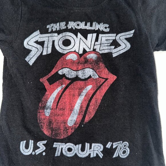 Rolling Stones Baby T-Shirt 18M Graphic Band Tee U.S. Tour ’78 Rock Music-KC120 - Picture 4 of 4